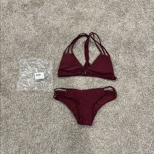 Women's Burgundy Bikini Set New Never Worn